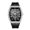 A PINTIME Men Fashion Watch Shinning Diamond Iced Out Watches Stainless Steel Quartz Movement Male Casual Dress Clock Party watch 273F