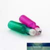 5pcs/pack 5ml Glass Roll on Bottle with Stainless Steel Ball Perfume Roller Essential Oil Sample Test Vials