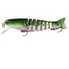 Przynęty połowów 3D 11 cm 17g Sonda Wobblers 8 Segments Multi Sweted Swimbeit Ciężko Bait Fishing Tackle for Bass Isca Crankbait 577 Z2