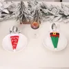Kerstmis vork en mes cover tas servies decoratie vakantie geschenken ornamenten
