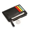 Plånböcker 50ld mode unisex liten pus läder plånbok mynt handväska innehav affärsbyte pocket fall