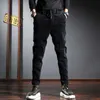 Jesień Ly Projektant Moda Mężczyźni Dżinsy Elastyczne Casual Corduroy Harem Spodnie Koreański Styl Vintage Szerokie spodnie