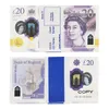 Faux argent jouet drôle réaliste livres britanniques copie GBP BRITISH ENGLISH BANK 100 10 NOTES parfait pour les films films publicité médias sociaux275FKEPV