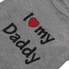 16 Color Dog Apparel Shirts I Love My Mom Mommy Dad Daddy Sublimation Clothes Summer Ventilation Doggy Slogan Costume Cute Heart Vest for Small Dogs T-Shirt S Grey A46