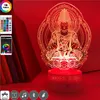 Сенсорный датчик Night Light 3D светодиодный нахай Siva Image Table Lamp Rgb Изменить цвет искренний подарки декор. Декор ночной свет управление приложением
