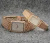 العلامة التجارية الشهيرة Crystal Sky Star Watch Zircon Quartz Wrist Watch Steel Clock Clock Fashion Full Rhinestone Watches للأزواج من الذكور