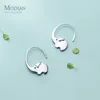 Cute Elephant Drop Earring for Women Gift Fashion 925 Sterling Silver Hook Fine Jewelry Brincos 210707
