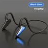 Bone Conduction Concept Earphones Bluetooth Wireless Sports Earphone Headset Stereo Handsfree med mikrofon för att springa