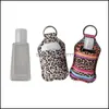 Favor Event Festive Party Supplies Home & Gardenneoprene Sanitizer Keychain Bags 30Ml 10.3*6Cm Key Rings Hand Soap Bottle Holder 24 Colors D
