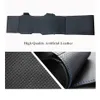 Handstiched schwarzes echtes Leder -Wildleder -Lenkradschutz für Renault Megane 3 Coupé 201020167635444