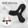 Nxy Cockrings Phanxy 2pcs Silicone Hommes Anneau Retarder L'éjaculation Pénis Anneaux Érection Sex Shop Cockring Durable Dick Lock Jouets pour Adultes 18 1206