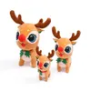 Kerstversiering Met bellen pluche eland speelgoed herten pop poppen kinderen geven geschenken schattige kerstversiering