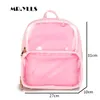 Fashion Ita Teenage Girls BagsNew Cute Clear Transparent Women Backpacks Color Itabag Schoolbags for School Backpack X0529