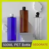 Бутылки для хранения JARS SEDORE 20 шт. / Лот 500 мл Пустой Pet Refill Бутылка для косметики Шампунь Контейнер Plastic Falp Lid Clear JX035