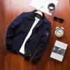 Wiosna męska Bombowiec Zipper Jacket Mężczyzna Casual Streetwear Hip Hop Slim Long Rękaw Płaszcz Mężczyźni Odzież Plus Rozmiar 6XL 210927