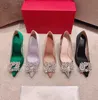 Sapatos de casamento champanhe, formal feminino, vestidos de outono, vestido apontado de cetim de salto alto, caixa de cinto de estilo de fivela quadrada selvagem com strass