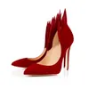 Handmade Womens Stiletto High Heels Pumps Faux Kid-suede Pointed-toe Three Colors Evening Party Prom Fashion Daily Wear Large Size US5-15 Court Shoes