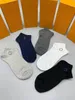 2021 Top-Socken für Herren und Damen, 5 Paar luxuriöse Sport-Winter-Mesh-Monogramm-Stickerei mit Box2952