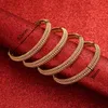 Dubai Bangles for Women Indian Gold Bracelets&bangles Copper Bangles Saudi Arabic Wedding Bridal Jewelry Q0717