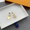 2022 Women Earrings Designer Hoop Earrings Fashion Ear Ring Brands Gold Jewelry Luxurys Earring Letters L Stud Heanpok Wholesale 22011503R