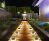 LED Güneş Çimenleri Işıkları Açık Su Geçirmez Güneş Enerjili Gömülü Sokak Lambası Bahçe Villa Dekoratif Güneş Işık Beyaz Sıcak