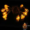 DHL 10LED Halloween Pumpkin Spider Bat Skull String Lights Lamp Diy Hanging Horror Halloween Decoration for Home Party Supplies