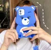 3D Bear Soft Cover Cute Funny Phone Cases for iPhone 6S 7 8 Plus X XR Xs 11 12 Pro Max back case35896893226020