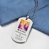 Aangepaste muziekcode hanger ketting zilveren kleur voor vrouwen mannen bead chain gepersonaliseerde foto sieraden cadeau