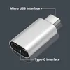 Mini Tipo-C Feminino para Micro USB Mobile Phone Adaptadores Conversores com realizar transmissão de dados multi-funcional