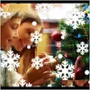 48 adet Kar Tanesi Yarıması Noel Pencere Süslemeleri Tutkalsız PVC Stickers1 Tarafından Farklı Kar Taneleri YJKQ7 HRYAF