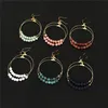 Dangle lustre coréen perles rondes boucles d'oreilles pendantes 2022 pour les femmes mode bijoux de mariage géométrique boucles d'oreilles en or déclaration Brincos