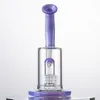8.6 Inch Hookahs Colorful 14mm Female Joint With Bowl Oil Dab Rigs Splash Guard Water Pipes Dome Bridcage Perc Glass Bongs