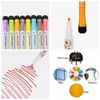 Magnetic Colorful Erasable Whiteboard Pens Marker Dry Eraser Kid Drawing Pen Board Markers With Erasers School Classroom Office Supplies 12PCS/Set HY0050