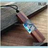 Pendant & Jewelry 1Pcs Fashion Women Men Handmade Vintage Resin Wood Necklaces Pendants Long Rope Wooden Necklace Dropship Drop Delivery 202