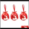 Christmas Festive Suprimentos Home Gardenhristmas Árvore Pendurado Ornamentos Decorações Anos de Presente Navidad Bola Bauble para DIY Xmas Party com B