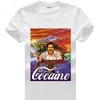 Men's Narcos Gangster Pablo Escobar Shout Sleeve T Shirt Weed Mafia Scareface Luciano Capon Men T-shirts Top Tees