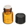 New Amber Dropper Mini Garrafa De Vidro Exibição de Óleo Essencial Vial Pequeno Perfume Sérico Marrom Amostra Recipiente Mini Esvaziamento Líquido Amostra Vial Ewe7
