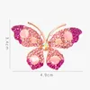 Broches, broches 1pcs Insect Mode Mix-Couleur Strass Papillon pour femmes Opal Pin Broche Bijoux Cadeau