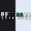 Colorful Toilet Glass Smoking Bowl Green White 14mm 18mm Male Heady Bowls For Dab Rigs Water Pipes