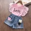 Bear Leader Summer Fashion Neonate Set di vestiti Bambini Gilet floreale Pantaloncini Abbigliamento Ruffles Abiti carini Abiti casual 3-7Y 210708