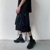 Zomer Big Pocket Cargo Shorts Mens Koreaanse Mode Oversized Casual Straight Men Harajuku Streetwear Jogger Sport