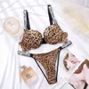 NXY sexy set Push Up Bra Panty Sujetadores de 2 piezas para mujer Sexy Letter Rhinestone Lingerie Briefs Set Conjuntos de ropa interior ajustable White Bralette 1127