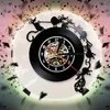 Horloges murales voler fromage Rat 3D horloge LED mignon souris équipe Record Design moderne pépinière décor à la maison chambre d'enfants