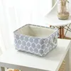 Drawstring Beam Port Cotton Linen Canvas Storage Box Fabric Toys Clothing Drawer Household Quilt Toy Laundry Basket Bags