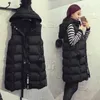 Höst Vinter Vest Kvinnor Chalecos Par Mujer Plus Storlek Waistcoat Gilet Jacka Coat Fashion Outwear Toppar Chaleco 210819