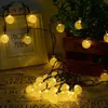 20 светодиодов Солнечные струнные шариковые огни сад декор лампы открытый водонепроницаемый теплый белый / многоцветный свет
