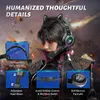 ONIKUMA K9 Pink Gaming Headphones RGB Headset for Girl PC Gamer Compatible with Computers Mac One PS4 Switch and Mobile Devices 3.5mm Jack