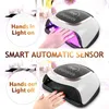 LED UV per lampada per manicure asciugatrice 4 MODALITÀ Con display LCD con rilevamento del movimento Interruttore tattile Polimerizzante per smalto gel per unghie
