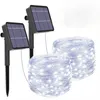 Solar String Lights Fairy Holiday Christmas voor Kerstmis, Gazon, Tuin, Bruiloft, Partij en vakantie (1 / 2pack)