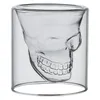 4pc / set skalle head cup dubbel lager kaffe whisky vodka vin rån resa söt jul muggar tumbler skott glas mjölk kopp i bulk 210409